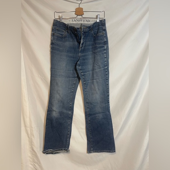 Lands End Regular Fit Jeans Boot Leg - Picture 1 of 6